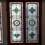 bright stained glass windows