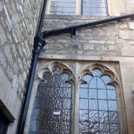 two stained glass windows